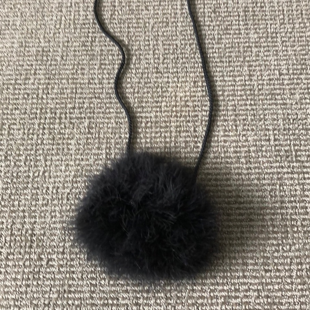 Furry evening bag